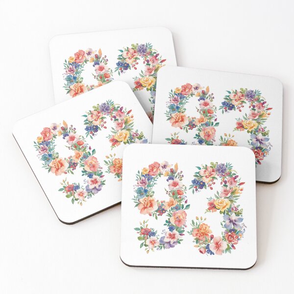 Item preview, 93rd birthday flowers  watercolor. designed and sold by uunaa.