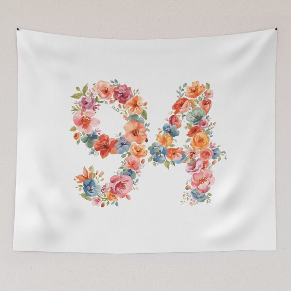 Item preview, 94th birthday flowers  watercolor. designed and sold by uunaa.
