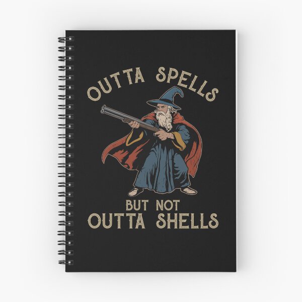 Item preview, Outta Spells But Not Outta Shells Wizard Meme designed and sold by Hedoraxe.