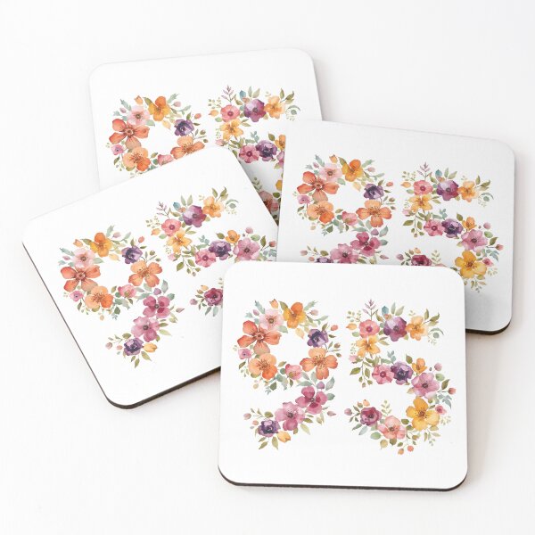 Item preview, 95th birthday flowers  watercolor. designed and sold by uunaa.