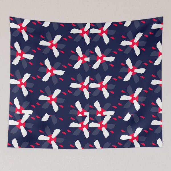 Item preview, Floral  Schematic elements  - [Crimson] High-precision geometric vector  designed and sold by The Nomadic Designs.