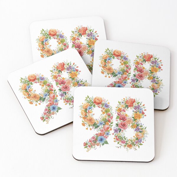 Item preview, 98th birthday flowers  watercolor. designed and sold by uunaa.