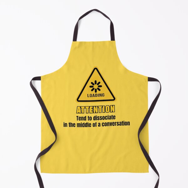 Item preview, Attention: Tend To Dissociate | Funny Warning Sign designed and sold by Tattyarts.