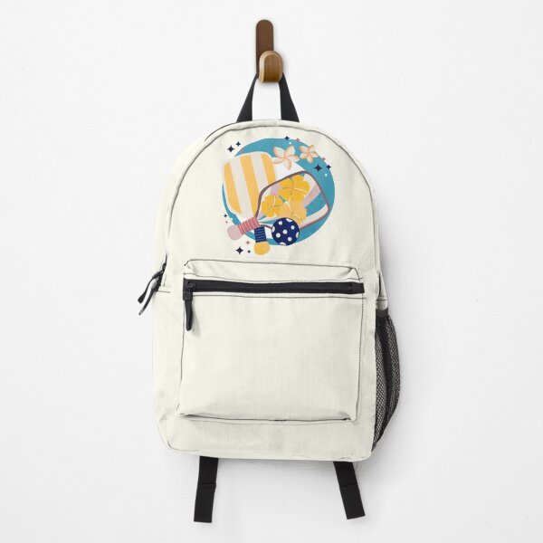 Item preview, Blue and Yellow Tropical Pickleball Badge designed and sold by Home Cyn Home.