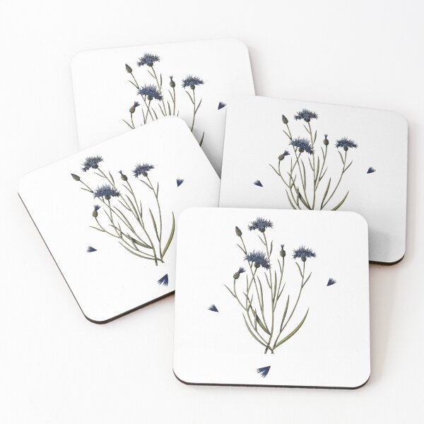 Item preview, Watercolor Cornflower Flowers Botanical Blue Floral Art designed and sold by Laurus Lunaris.