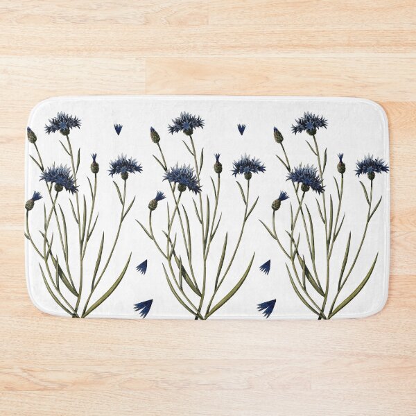 Item preview, Watercolor Cornflower Flowers Botanical Blue Floral Art designed and sold by Laurus Lunaris.