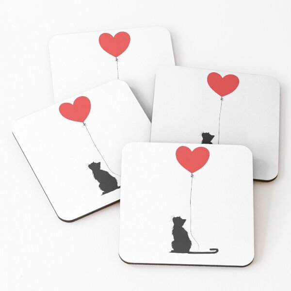 Item preview, Cat and Balloon designed and sold by The-SilentPlace.