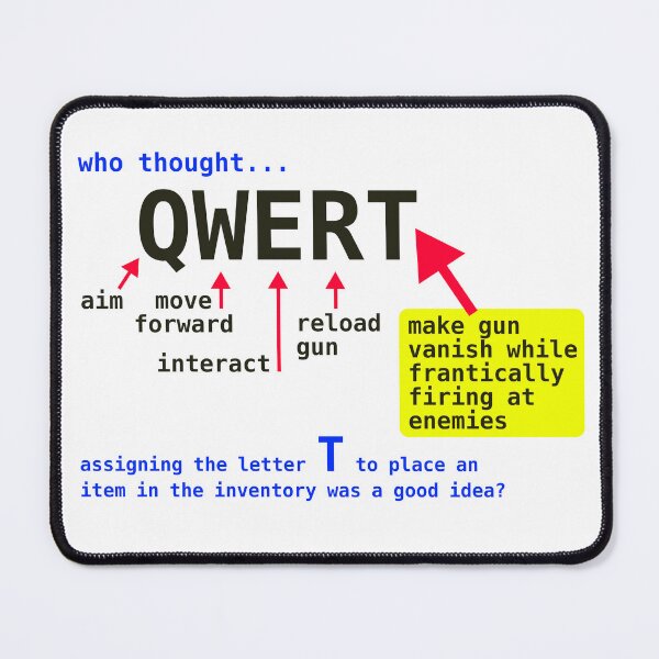Item preview, In a favourite RPG, the letter R reloads my gun... and T puts it into my inventory.. designed and sold by LittleGreyMan2026.