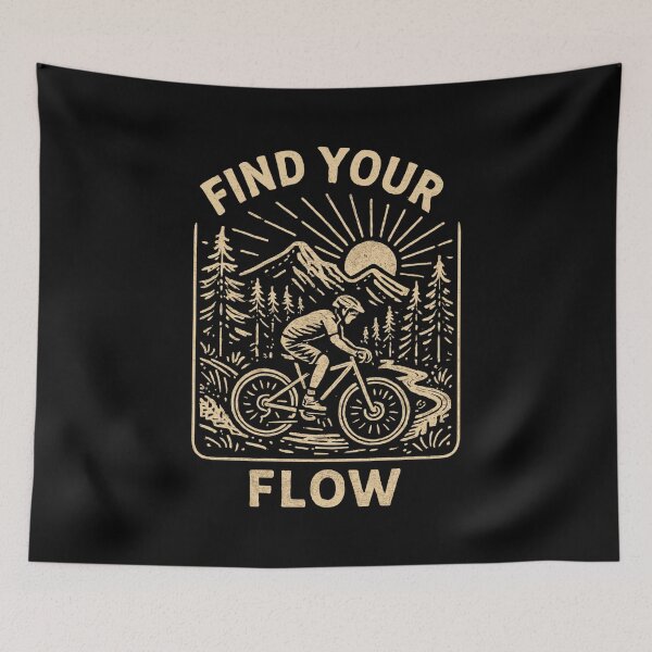Item preview, Find Your Flow – Vintage MTB mountain bike designed and sold by Pineapple-Tree.