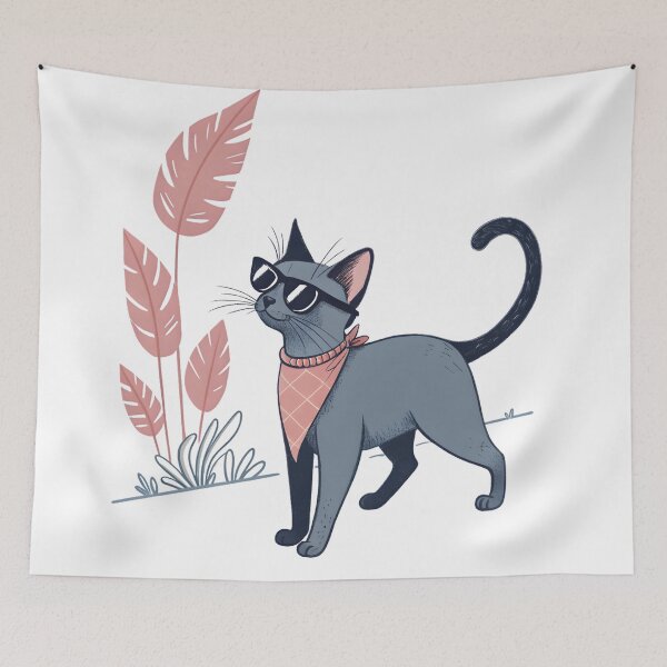 Item preview, Cool Cat with Sunglasses designed and sold by Angellacelin.