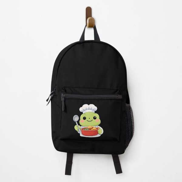 Item preview, Cute Kawaii Frog Chef Cooking Soup – Adorable Food Lover Sticker designed and sold by Trendora90.