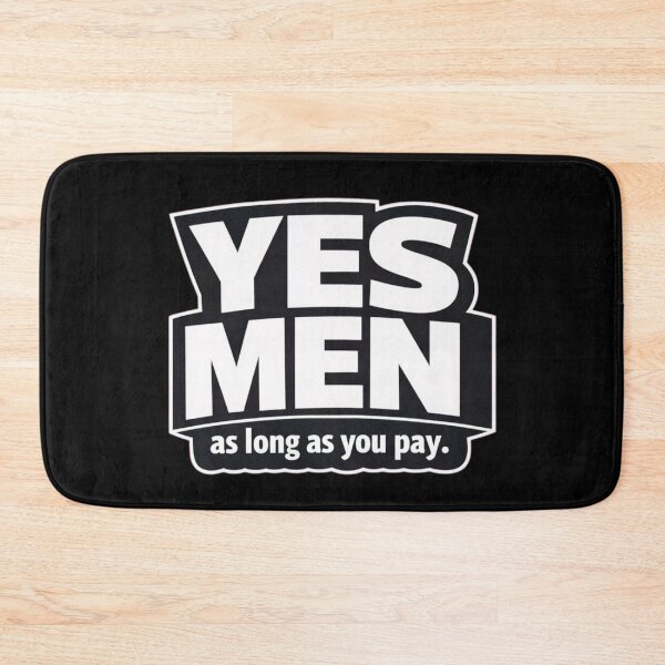 Item preview, YES MEN – as long as you pay. | Sarcastic Money Humor Minimalist Typography T-Shirt designed and sold by Timeless Junction.