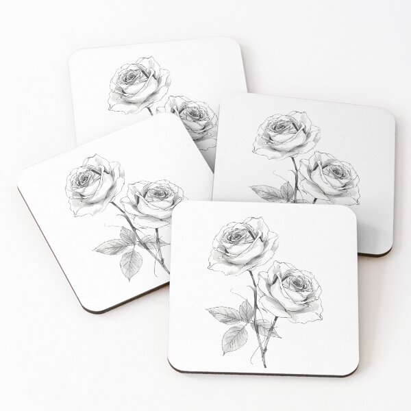 Item preview, White roses designed and sold by uunaa.