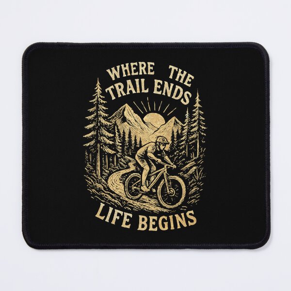 Item preview, Mountain bike vintage trail – flow & mountains design designed and sold by Pineapple-Tree.