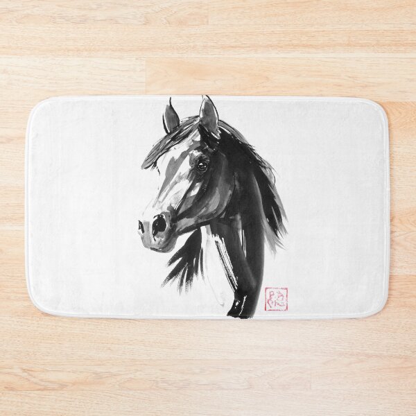 Item preview, black horse face designed and sold by pechane.