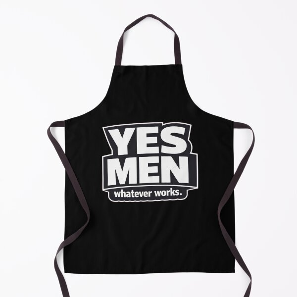 Item preview, YES MEN – whatever works. | Minimalist Pragmatic Humor Typography T-Shirt designed and sold by Timeless Junction.