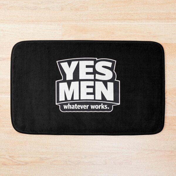 Item preview, YES MEN – whatever works. | Minimalist Pragmatic Humor Typography T-Shirt designed and sold by Timeless Junction.