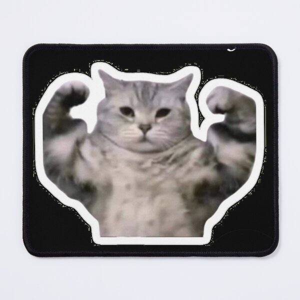Item preview, Achieved My Dream Physique | Buff Cat Gym Meme designed and sold by CourierPrime.
