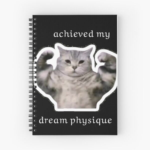 Item preview, Achieved My Dream Physique | Buff Cat Gym Meme designed and sold by CourierPrime.