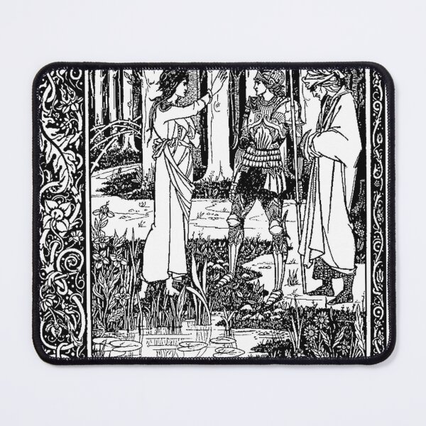 Item preview, Aubrey Beardsley · Le Morte d'Arthur/The Tale of Arthur · The Lady of the Lake & Excalibur · Art Nouveau Print  designed and sold by flcii.