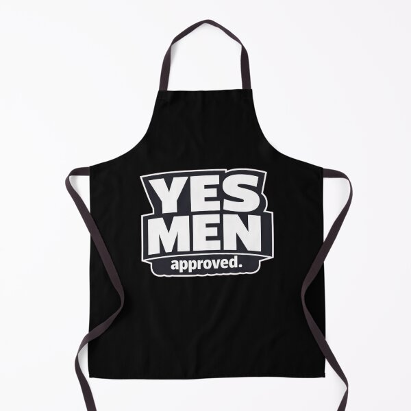Item preview, YES MEN – approved. | Minimalist Corporate Humor Typography T-Shirt designed and sold by Timeless Junction.