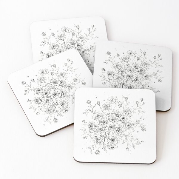 Item preview, Bouquet of white roses designed and sold by uunaa.