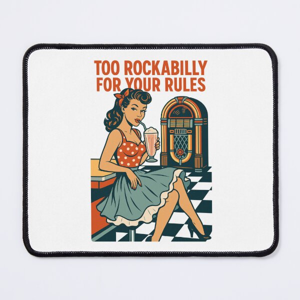 Item preview, Pin-Up Girl in the 50s Diner: Too Rockabilly for Rules designed and sold by Pineapple-Tree.