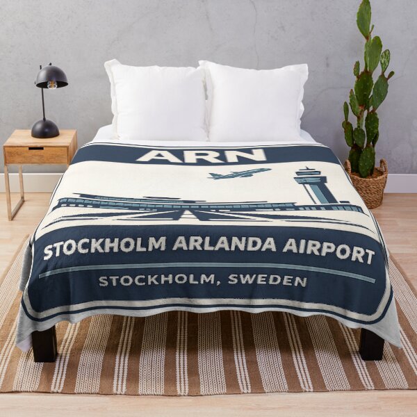 Item preview, ARN Stockholm Arlanda Airport Sticker Magnet Sweden Aviation Design designed and sold by CLOUTKULT.