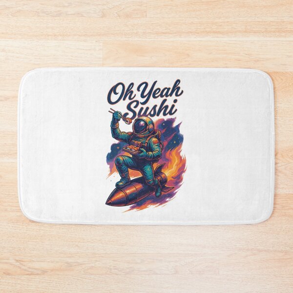 Item preview, Astronaut on rocket: Oh yeah Sushi Galaxy Design designed and sold by Pineapple-Tree.