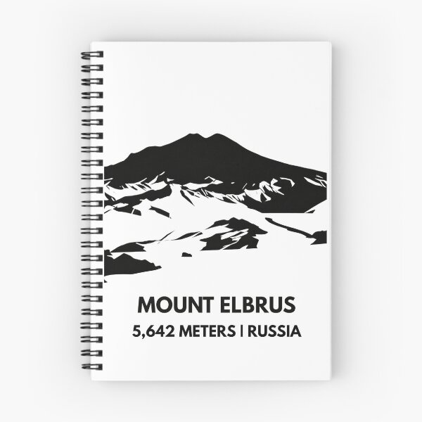 Item preview, Elbrus Summit - Europe’s Highest Peak Minimalist Silhouette designed and sold by Path&Peak.