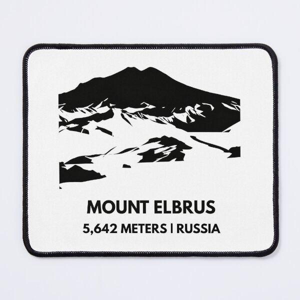Item preview, Elbrus Summit - Europe’s Highest Peak Minimalist Silhouette designed and sold by Path&Peak.