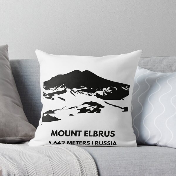 Item preview, Elbrus Summit - Europe’s Highest Peak Minimalist Silhouette designed and sold by Path&Peak.