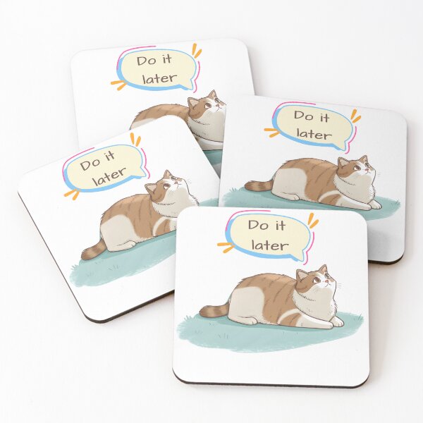 Item preview, Lazy Cat Do It Later designed and sold by Angellacelin.