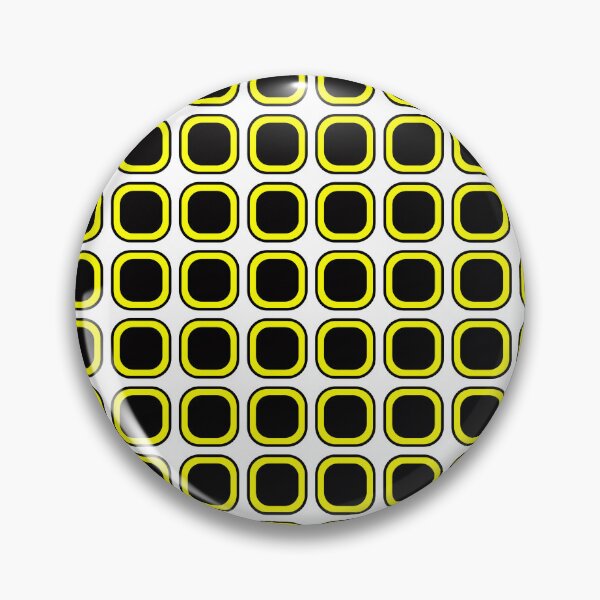 Item preview, Yellow Black Hermann Grid Optical Illusion Pattern — Bold Geometric Repeat Design designed and sold by Zaya_art.