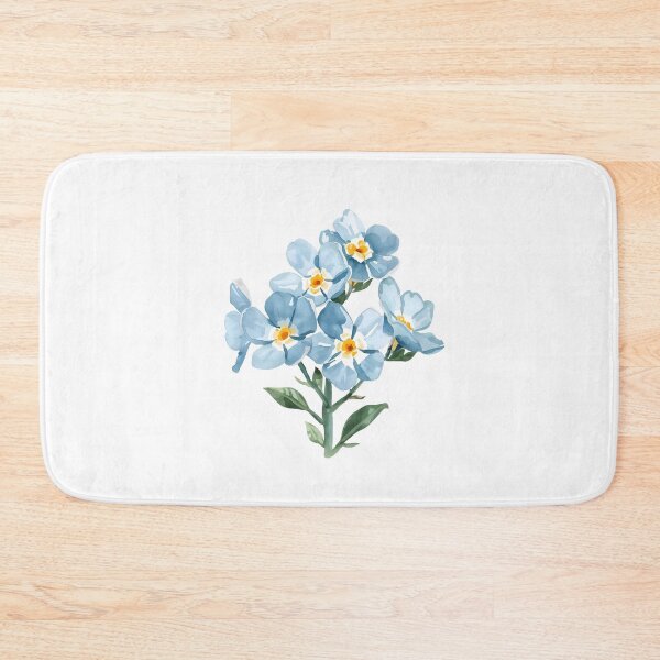 Item preview,  Blue forget-me-not flowers watercolor designed and sold by uunaa.
