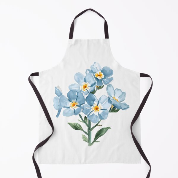 Item preview, Blue forget-me-not flowers watercolor designed and sold by uunaa.