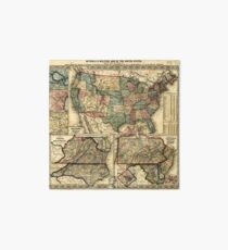 Mitchell's Military Map of the United States (1861) Art Board