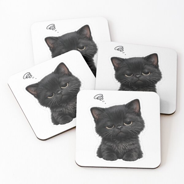 Item preview, Bored Black Kitten designed and sold by Cat-loveparttime.