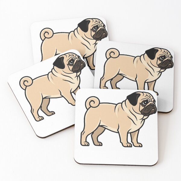 Item preview, Clean Minimalist Pug Dog Vector Illustration designed and sold by DigitalGremlin.