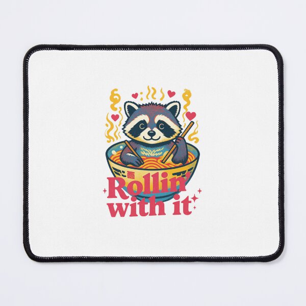 Item preview, Kawaii Ramen Raccoon — Cute Japanese Noodle Illustration | Rollin’ With I designed and sold by Colorful-Garden.