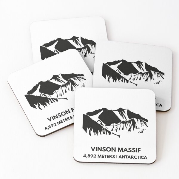 Item preview, Vinson Massif - Antarctica’s Frozen Summit Minimalist Silhouette designed and sold by Path&Peak.