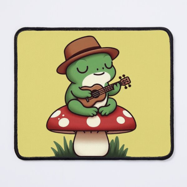 Item preview, Froggy Serenade – Mushroom Music Moment designed and sold by Dogandesighn.