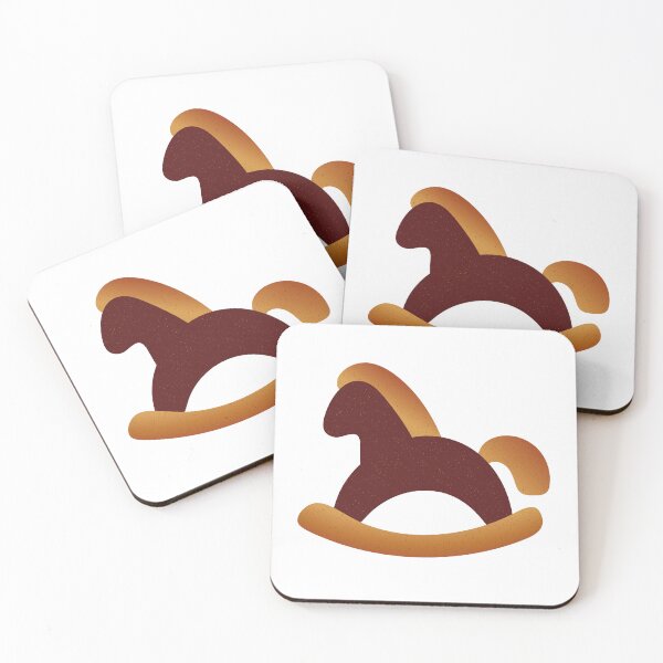 Item preview, Rocking horse. Children's toy․ Simple flat dot illustration. designed and sold by MarS-4b-Art.