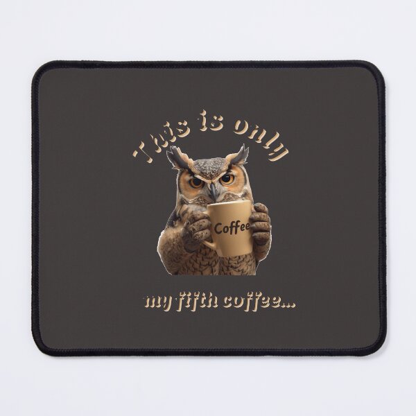 Item preview, The owl drinks coffee designed and sold by Julitasells.