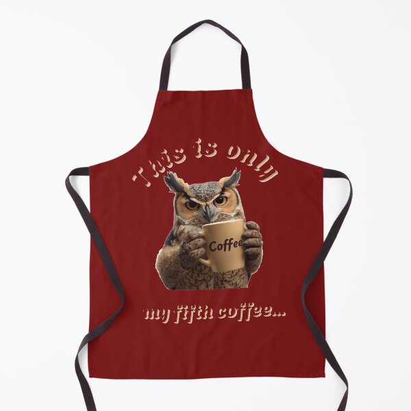 Item preview, The owl drinks coffee designed and sold by Julitasells.