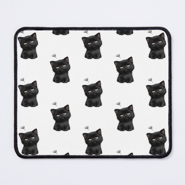 Item preview, Exasperated Black Kitten designed and sold by Cat-loveparttime.