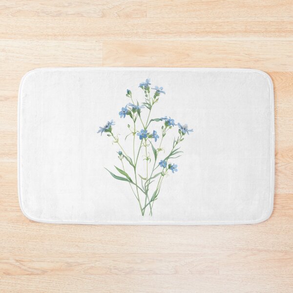 Item preview,  Blue forget-me-not flowers watercolor designed and sold by uunaa.