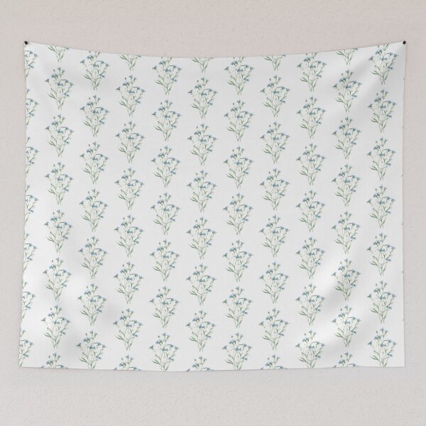 Item preview,  Blue forget-me-not flowers watercolor designed and sold by uunaa.