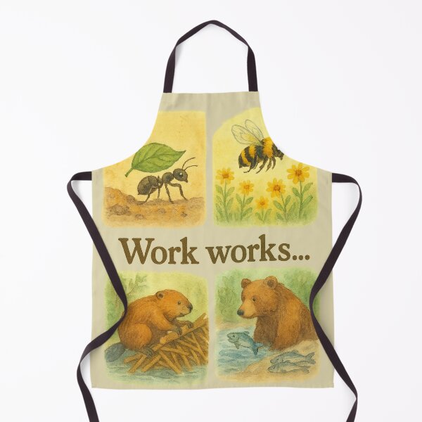 Item preview, Work Works... (Wildlife at Work: Watercolour) designed and sold by ChirpInc.