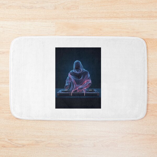 Item preview, Neon Futuristic DJ T-shirt, electronic music design, original gift for DJs, cyberpunk style, modern streetwear designed and sold by StormArte.
